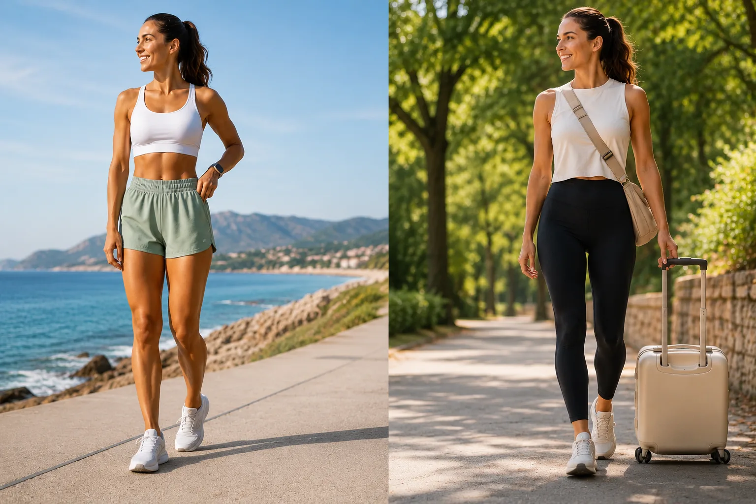 Szorty czy&nbsp;legginsy na&nbsp;lato – co&nbsp;wybrać do&nbsp;treningu, spaceru i&nbsp;podróży?