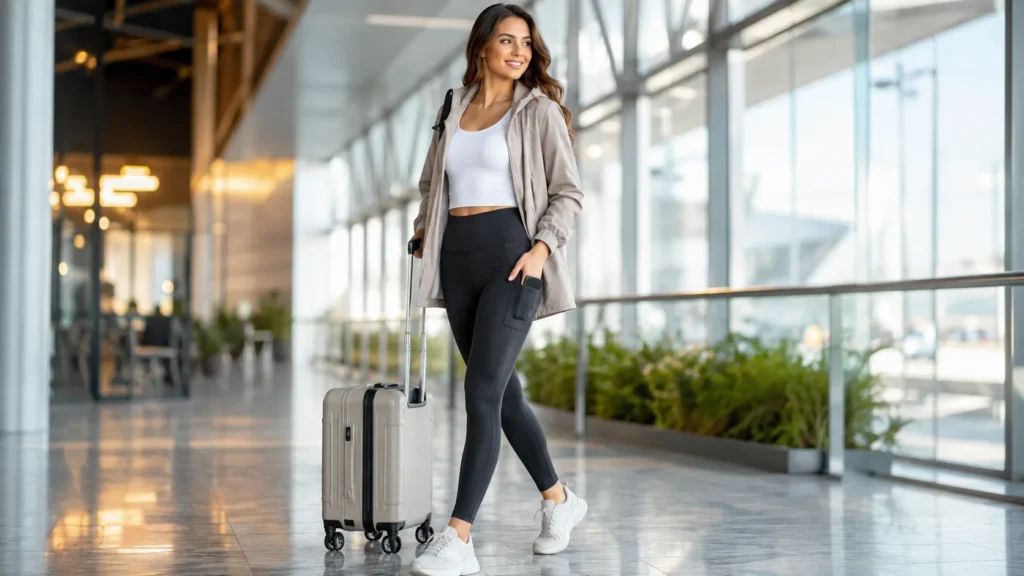 Legginsy na&nbsp;spacer i&nbsp;podróż – wygoda, kieszenie i&nbsp;styl bez&nbsp;przebierania