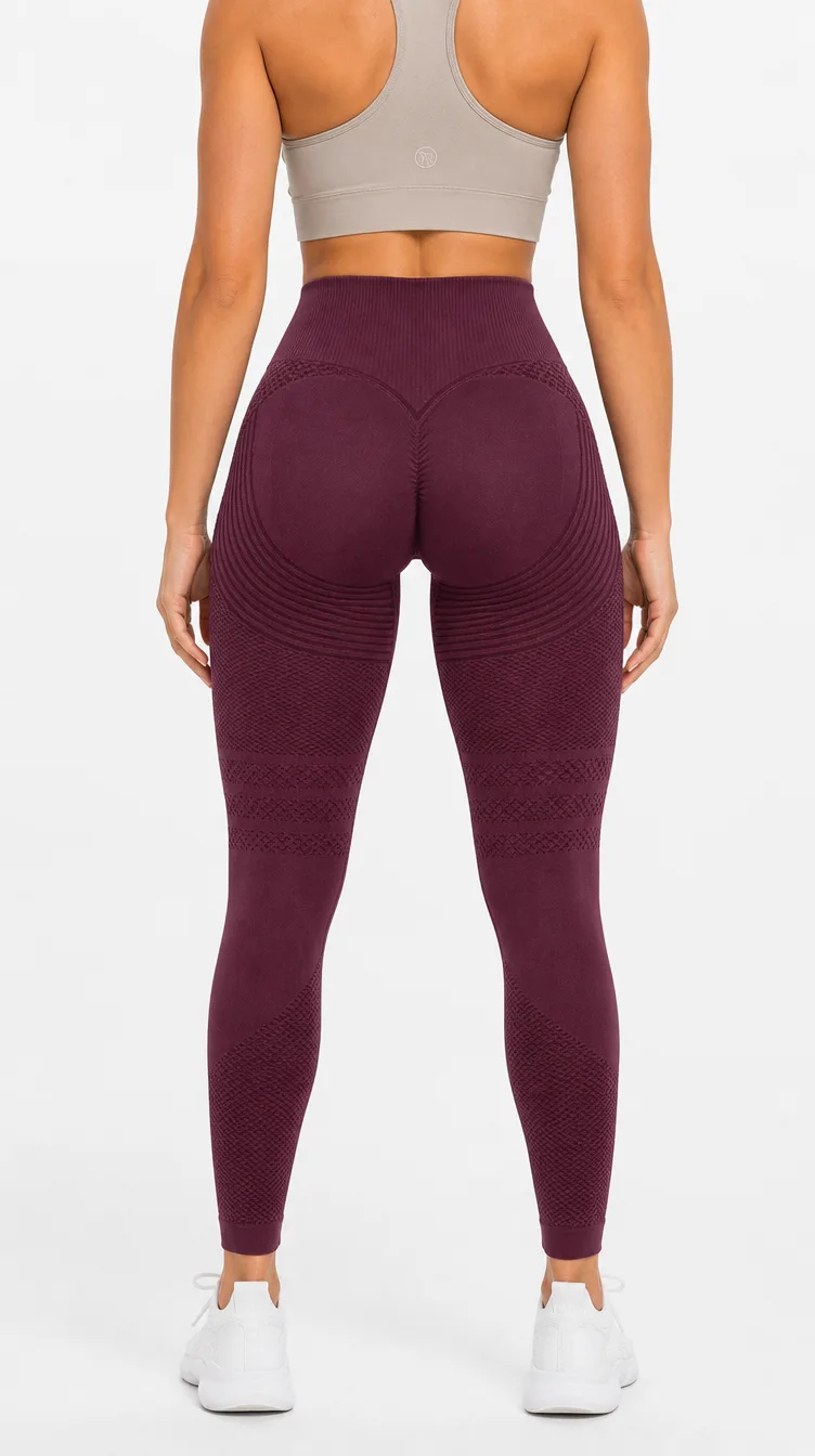 Legginsy modelujące 3D - Push-UP & Antycellulitowe - Fioletowy