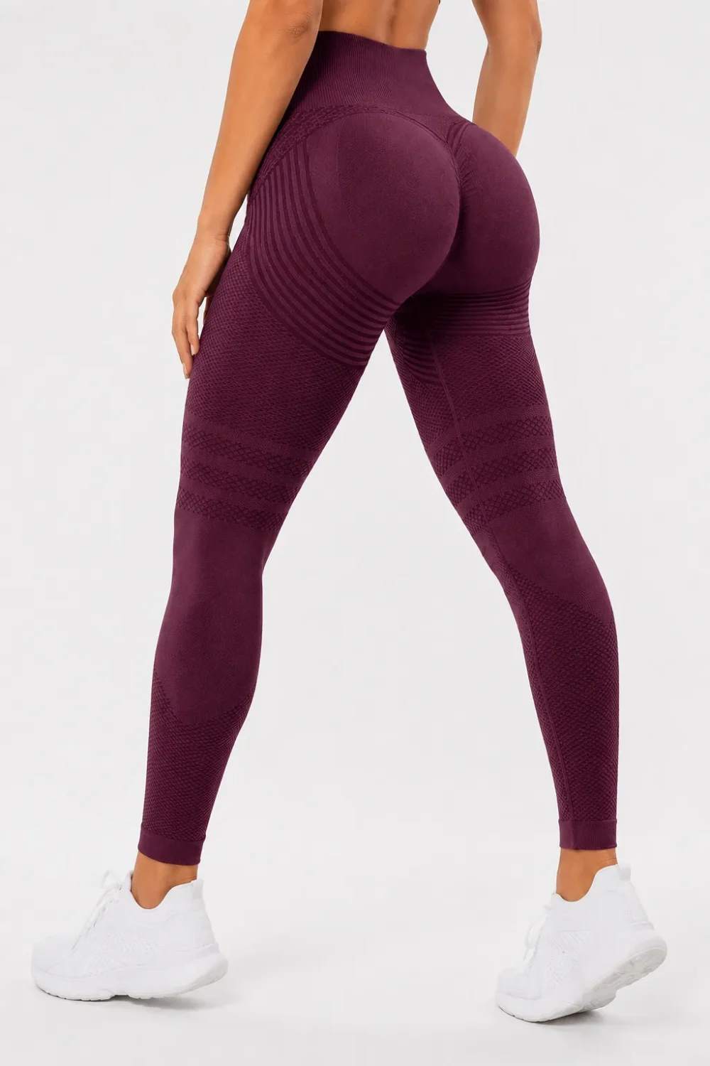Legginsy modelujące 3D - Push-UP & Antycellulitowe - Fioletowy