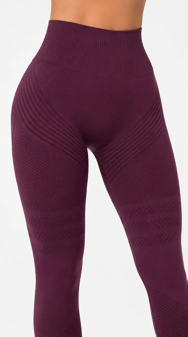 Legginsy modelujące 3D - Push-UP & Antycellulitowe - Fioletowy
