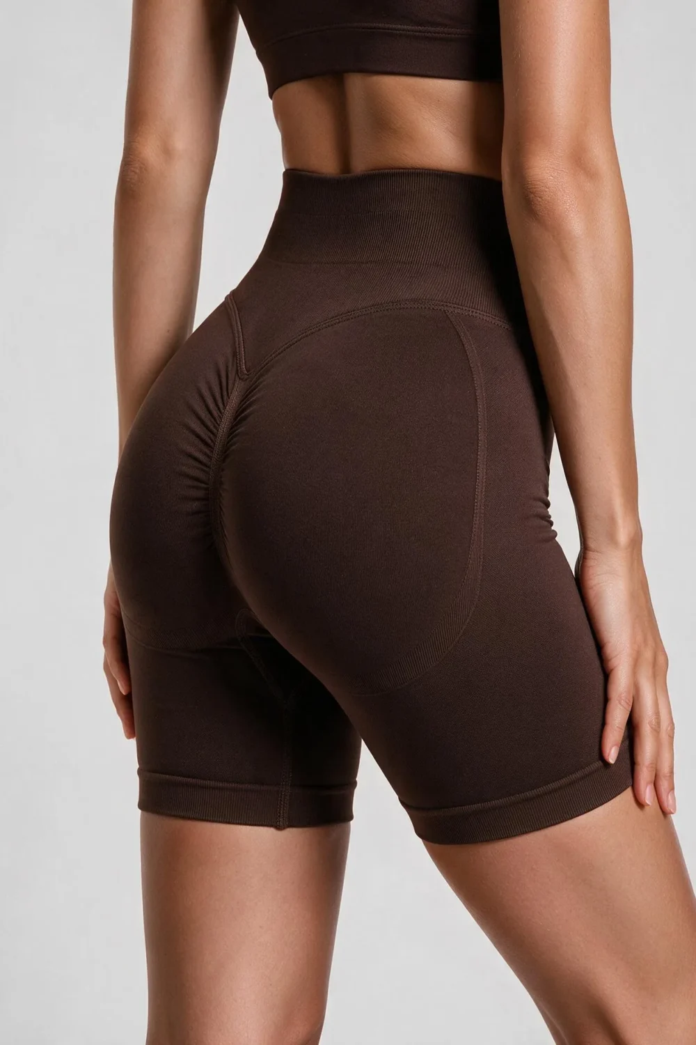 Szorty modelujące Contour z wysokim stanem - Dark Brown