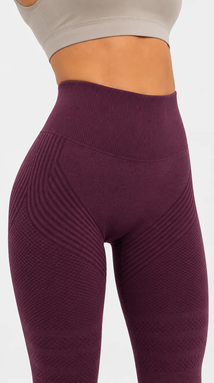 Legginsy modelujące 3D - Push-UP & Antycellulitowe - Fioletowy