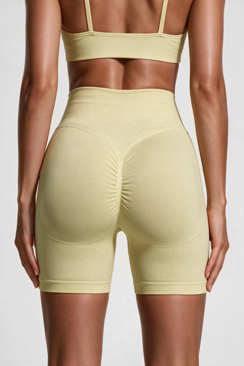 Szorty modelujące Contour z wysokim stanem - Light Yellow