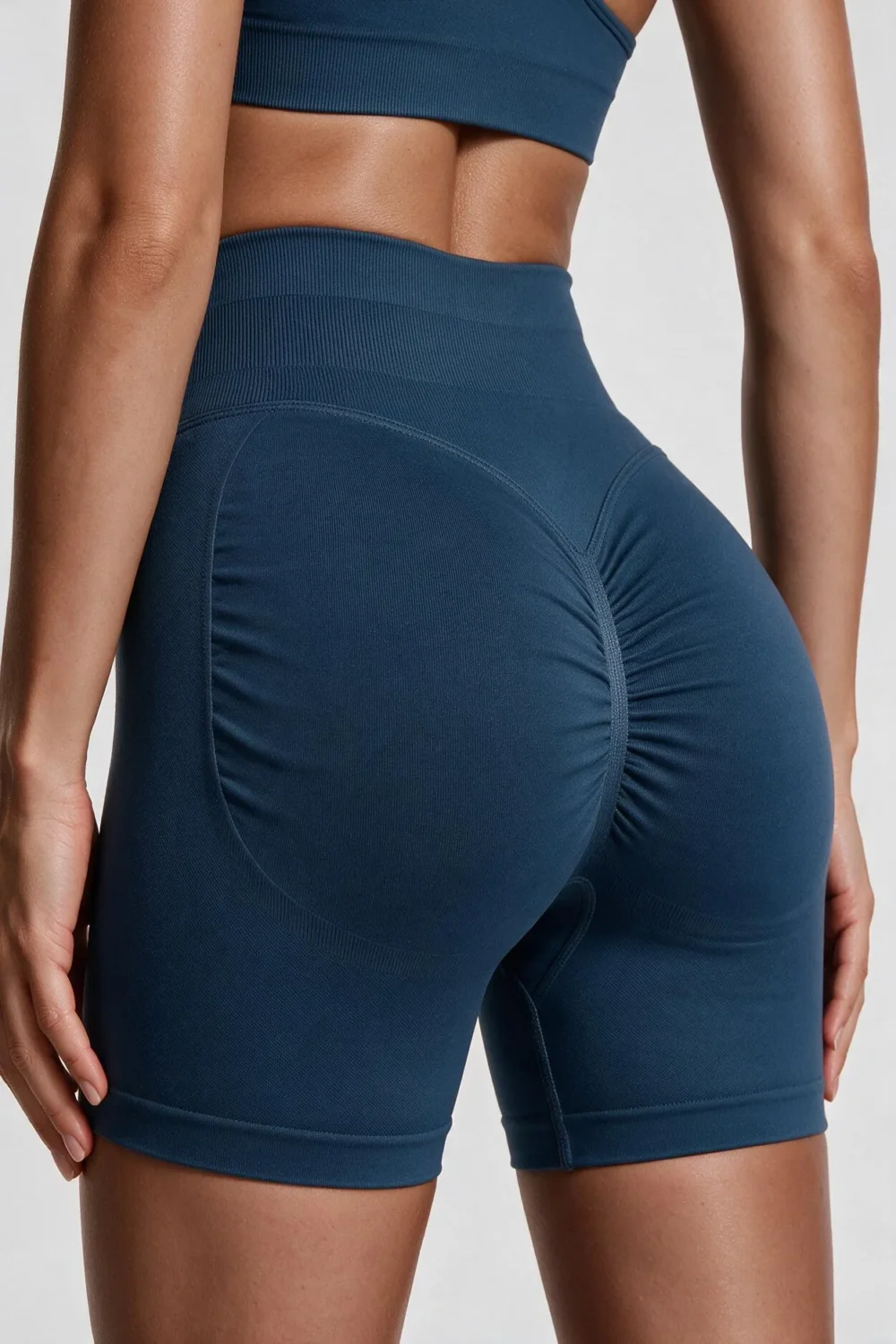 Szorty modelujące Contour z wysokim stanem - Blue Grey
