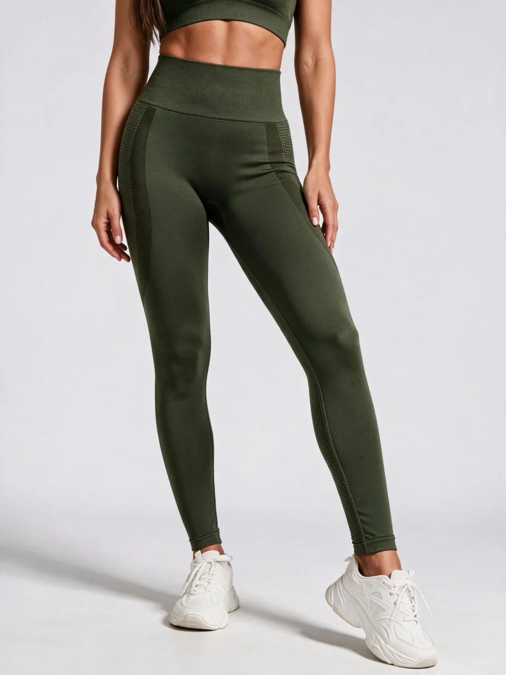 Legginsy Deep Push Up z wysokim stanem Vela Sculpt - Zielony