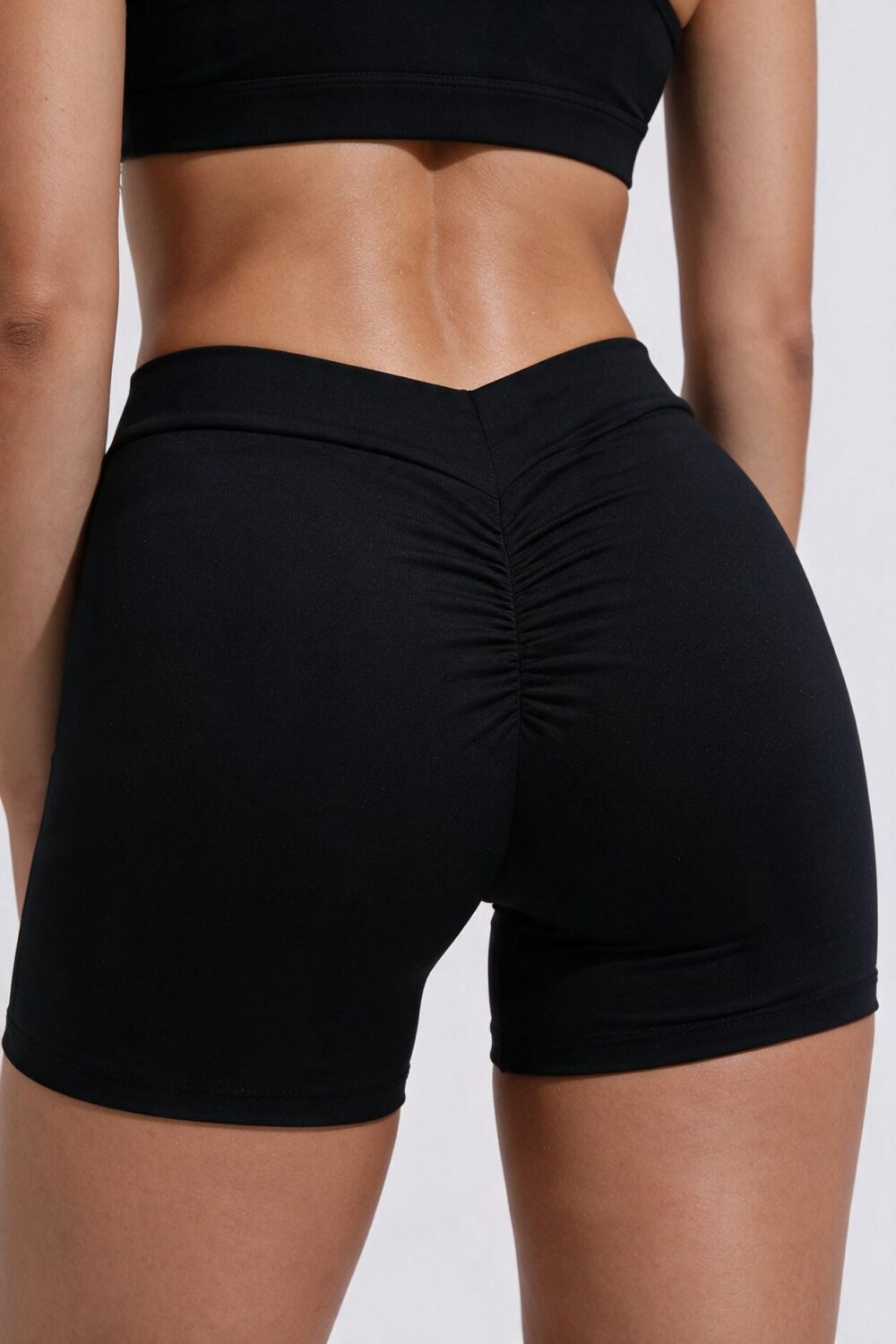 Szorty modelujące Valeria Sculpt V-Waist Scrunch - Czarny