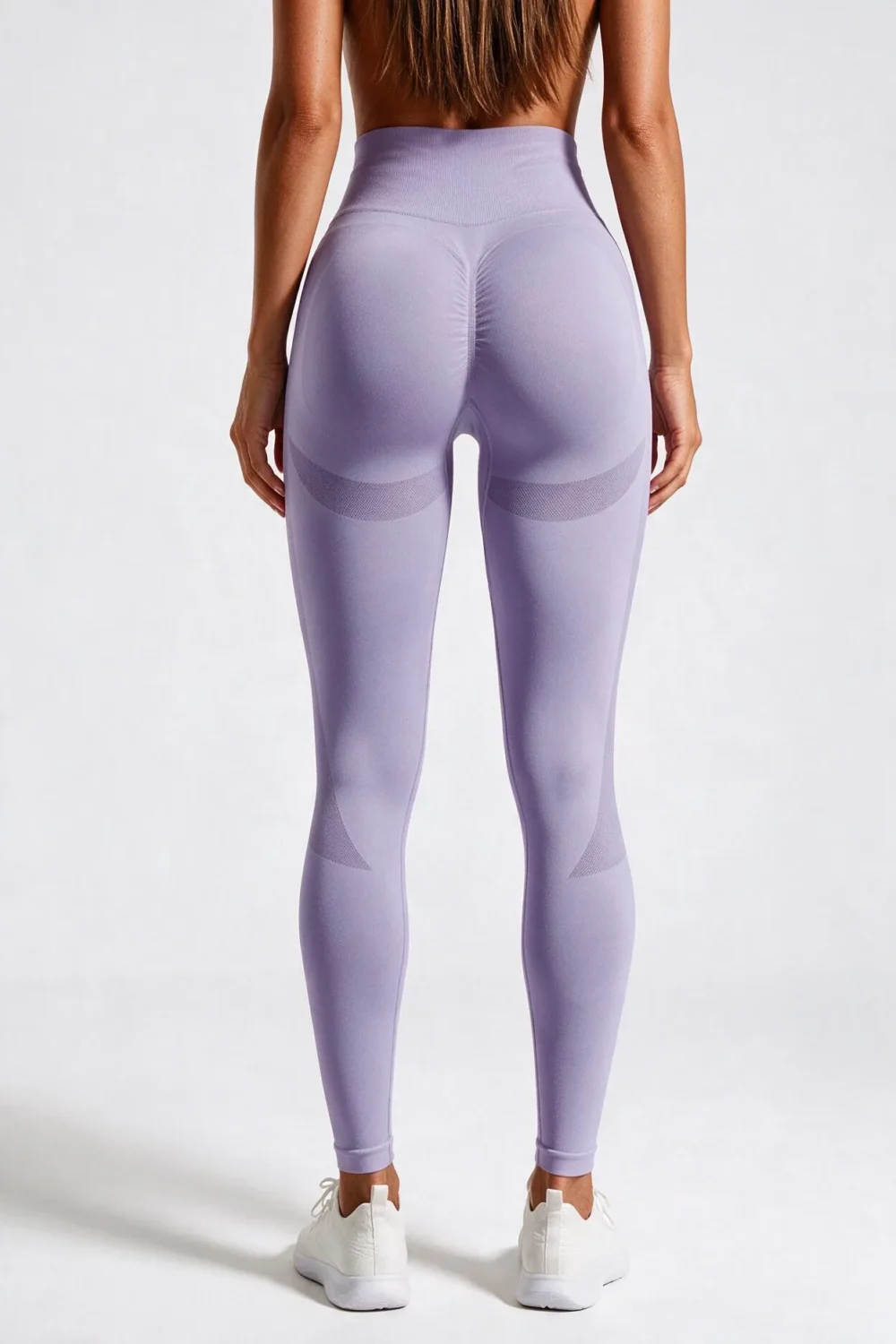 Legginsy Bezszwowe Push-Up z Wysokim Stanem Nova Lift - Lawendowy