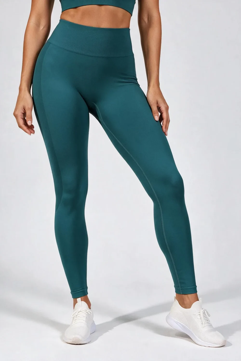 Legginsy Bezszwowe Push-Up z Wysokim Stanem Nova Lift - Zielony