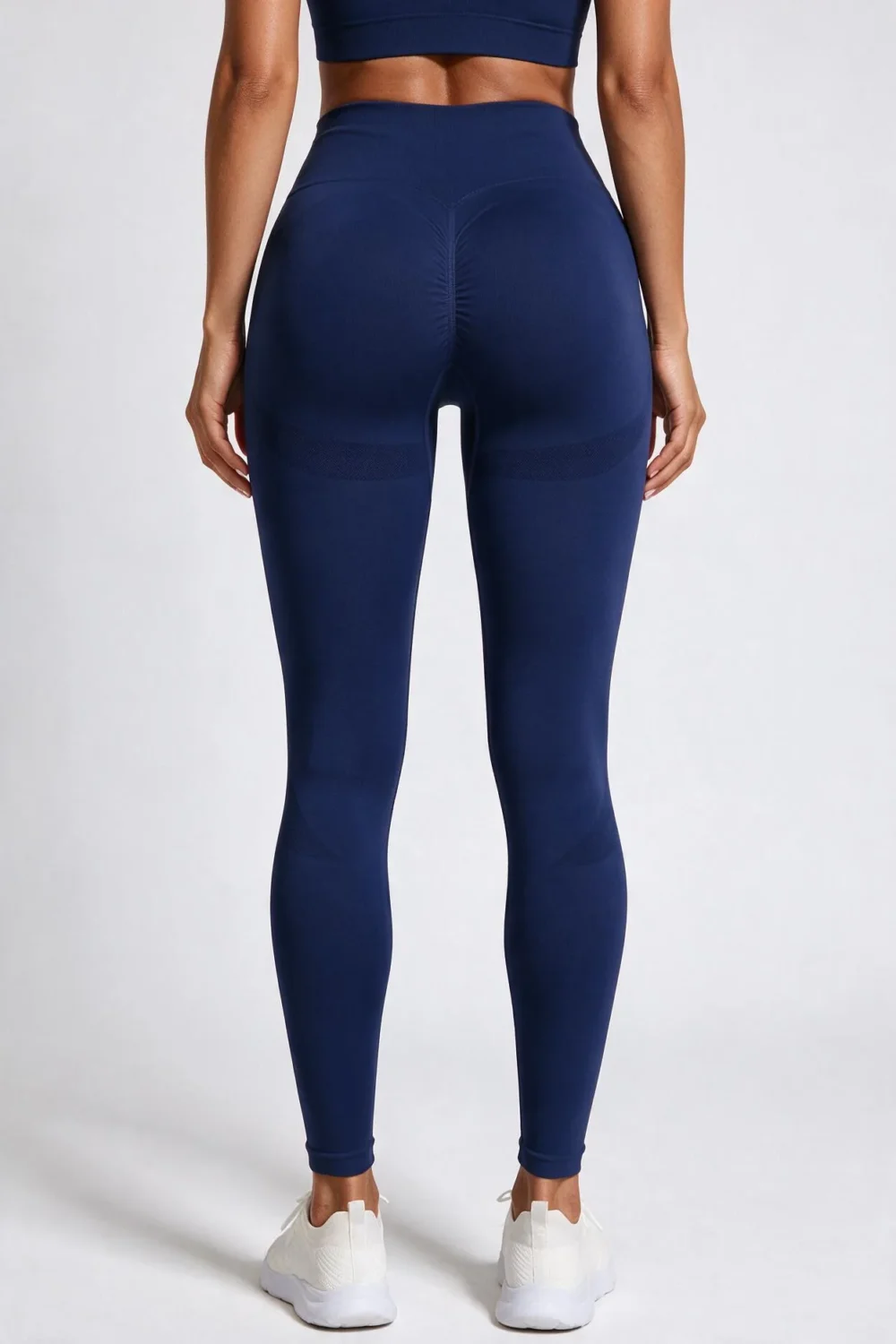 Legginsy Bezszwowe Push-Up z Wysokim Stanem Nova Lift - Niebieski